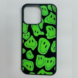 IPhone 14 Pro Max Case | Drippy Smiley | Melting | Trippy | Soft Plastic